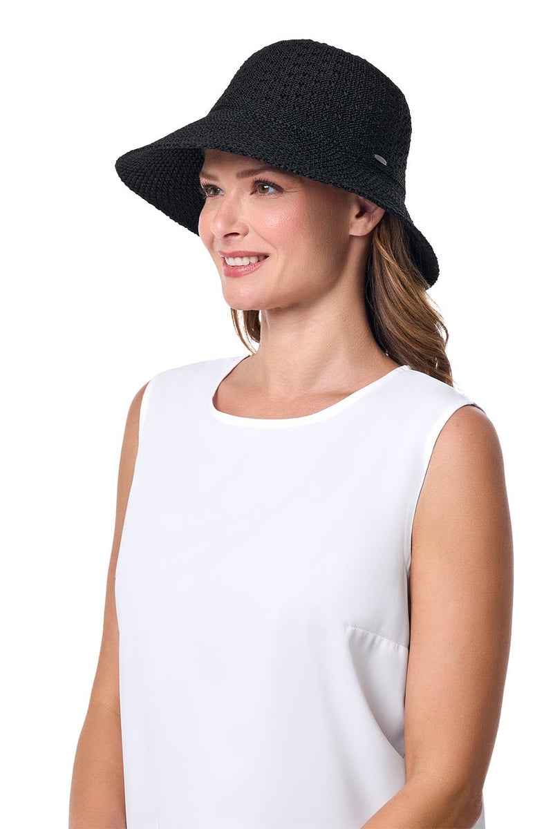 Coolibar Women's Cloche Hat - UPF 50+ Sun Protection - Marina in Black - Image 2